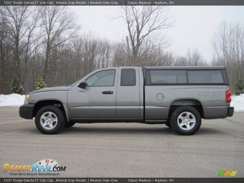2007 Dodge Dakota ST Club Cab Mineral Gray Metallic / Medium Slate Gray Photo #6