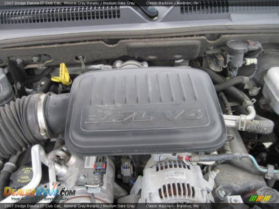 2007 Dodge Dakota ST Club Cab Mineral Gray Metallic / Medium Slate Gray Photo #29
