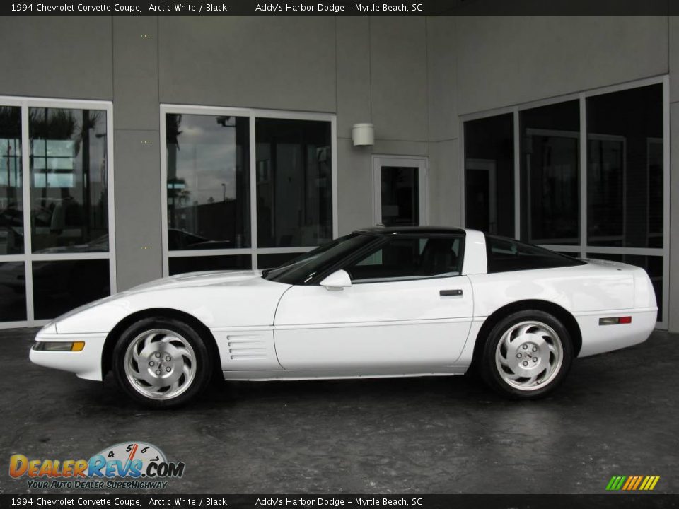 1994 Chevrolet Corvette Coupe Arctic White / Black Photo #6