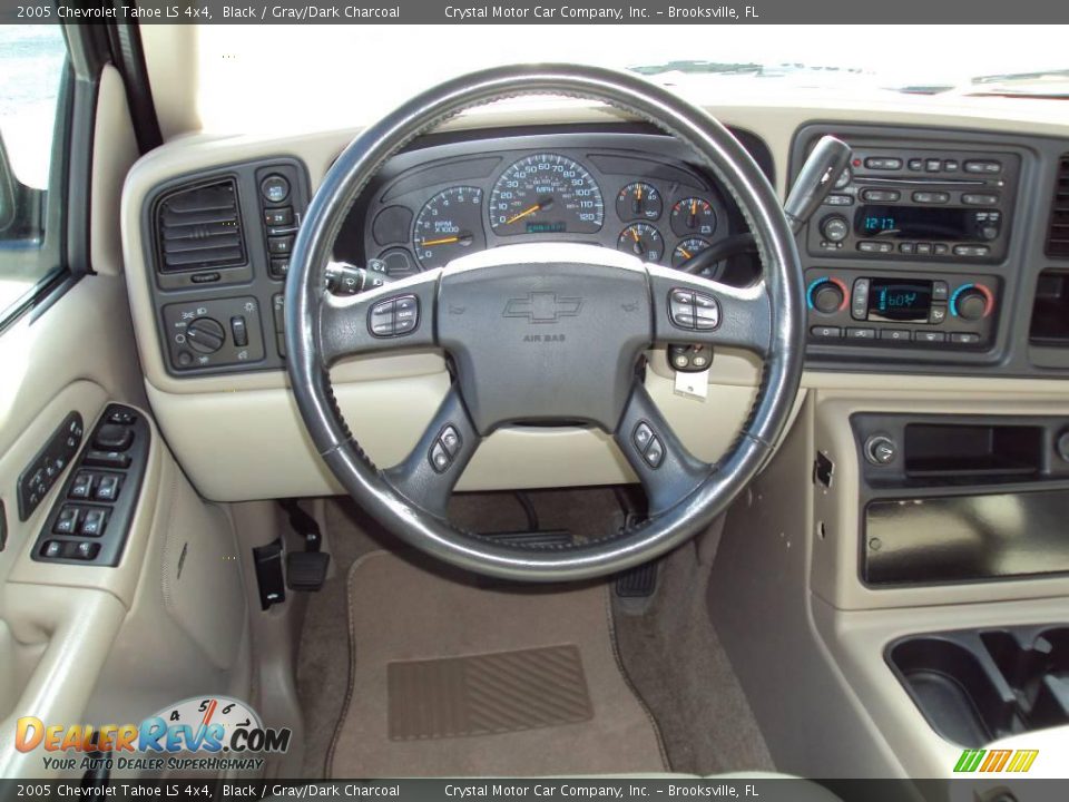 2005 Chevrolet Tahoe LS 4x4 Black / Gray/Dark Charcoal Photo #6