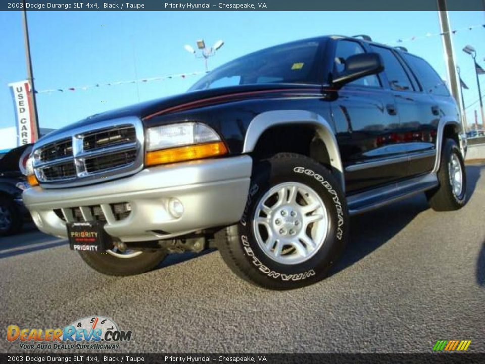 2003 Dodge Durango SLT 4x4 Black / Taupe Photo #1