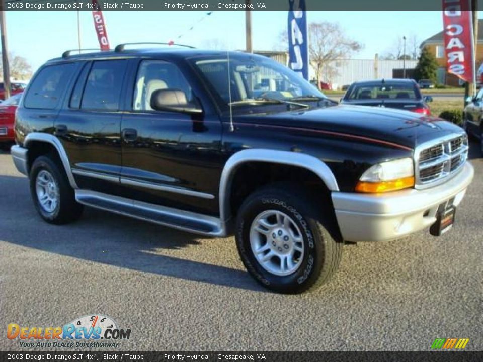 2003 Dodge Durango SLT 4x4 Black / Taupe Photo #6