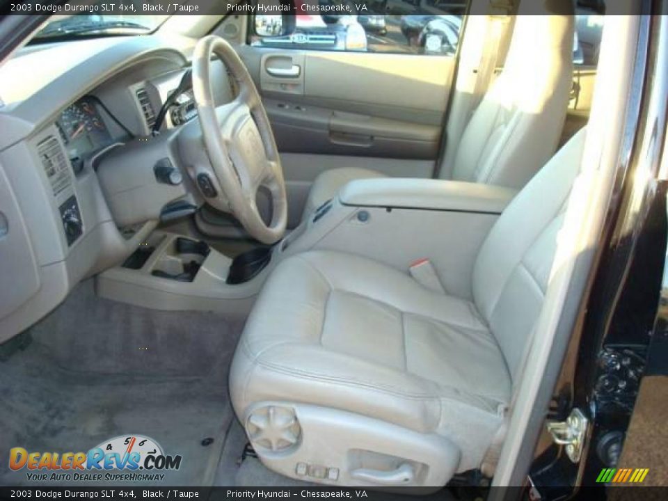 2003 Dodge Durango SLT 4x4 Black / Taupe Photo #8