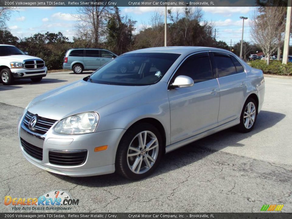2006 Volkswagen Jetta TDI Sedan Reflex Silver Metallic / Grey Photo #1