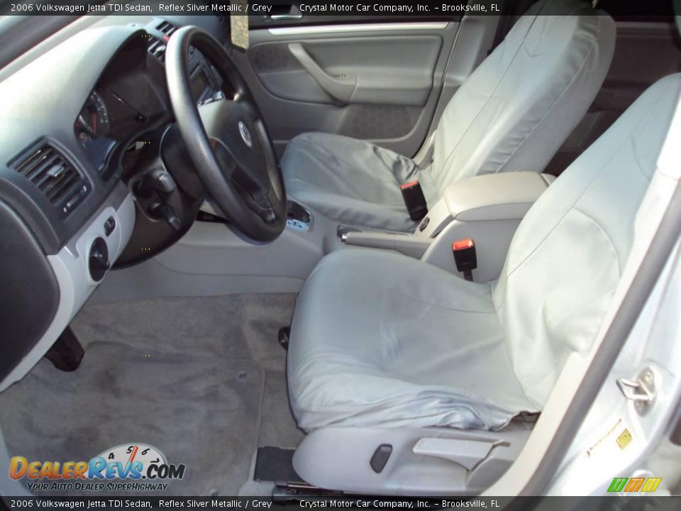 2006 Volkswagen Jetta TDI Sedan Reflex Silver Metallic / Grey Photo #4