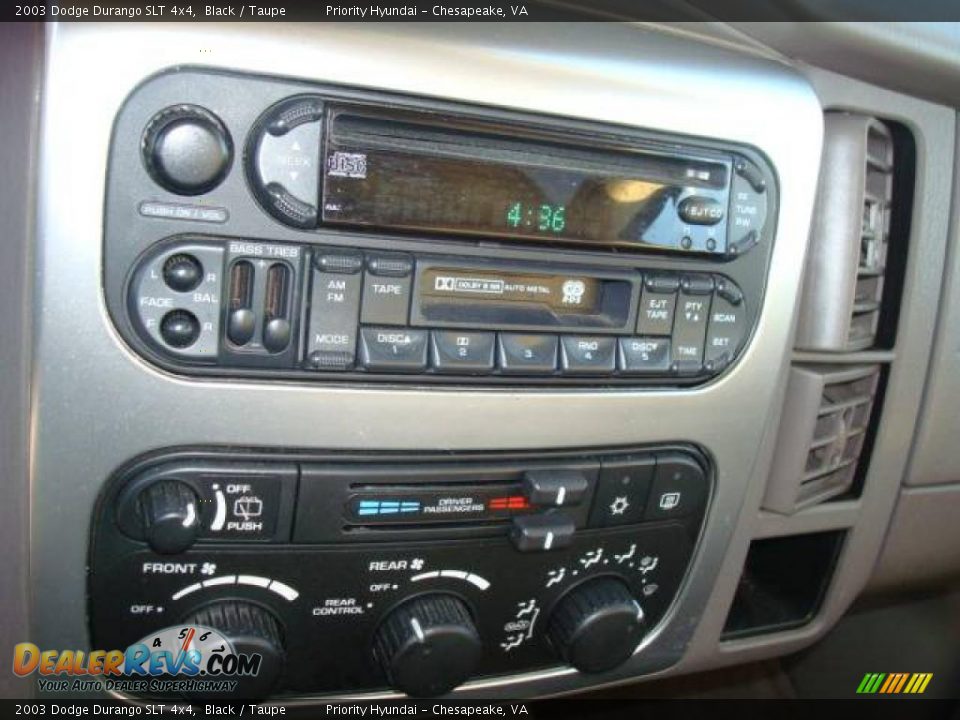 2003 Dodge Durango SLT 4x4 Black / Taupe Photo #13