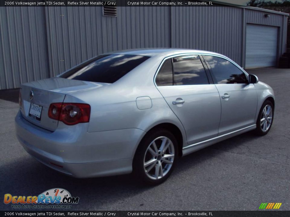 2006 Volkswagen Jetta TDI Sedan Reflex Silver Metallic / Grey Photo #8