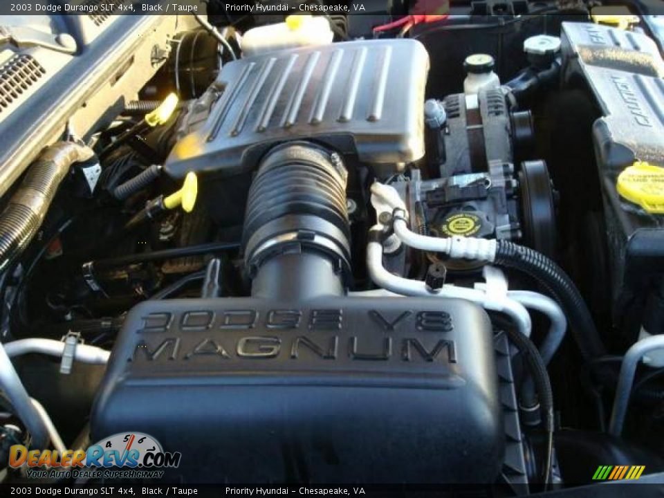 2003 Dodge Durango SLT 4x4 Black / Taupe Photo #20