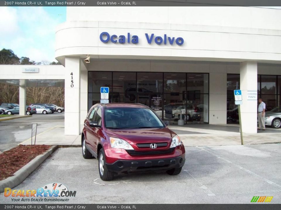 2007 Honda CR-V LX Tango Red Pearl / Gray Photo #1