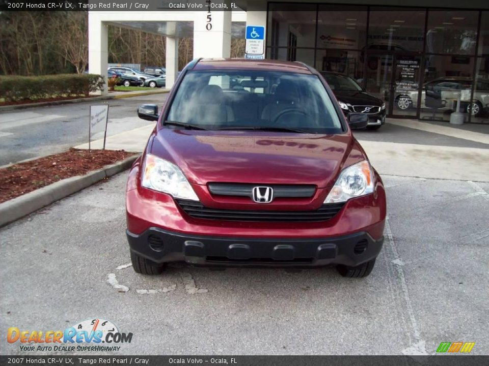 2007 Honda CR-V LX Tango Red Pearl / Gray Photo #2