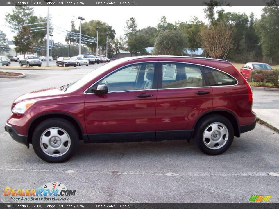2007 Honda CR-V LX Tango Red Pearl / Gray Photo #5