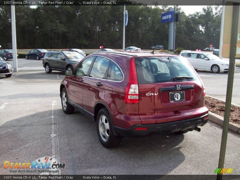 2007 Honda CR-V LX Tango Red Pearl / Gray Photo #7