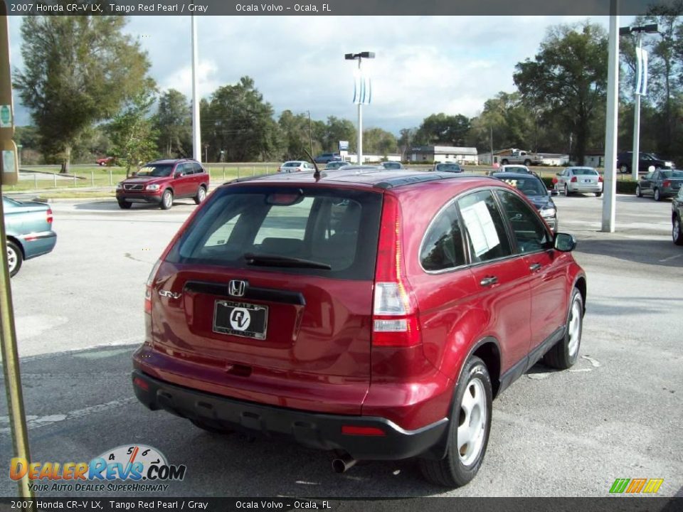 2007 Honda CR-V LX Tango Red Pearl / Gray Photo #8
