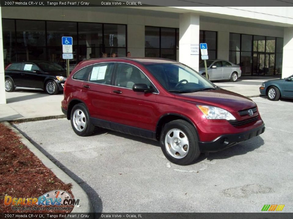 2007 Honda CR-V LX Tango Red Pearl / Gray Photo #11