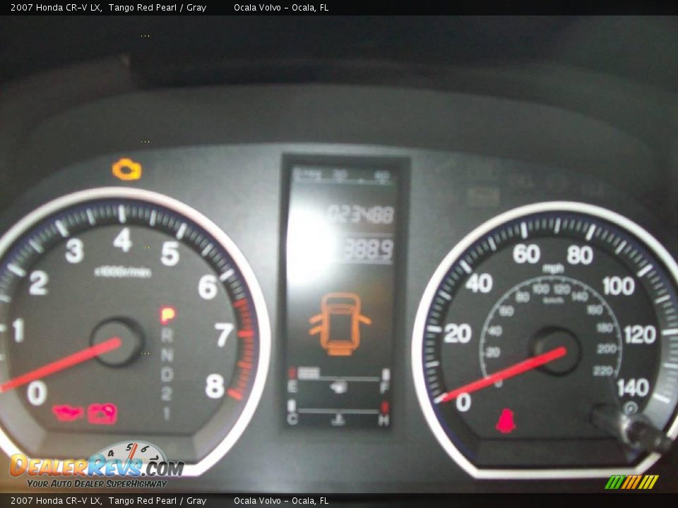 2007 Honda CR-V LX Tango Red Pearl / Gray Photo #14