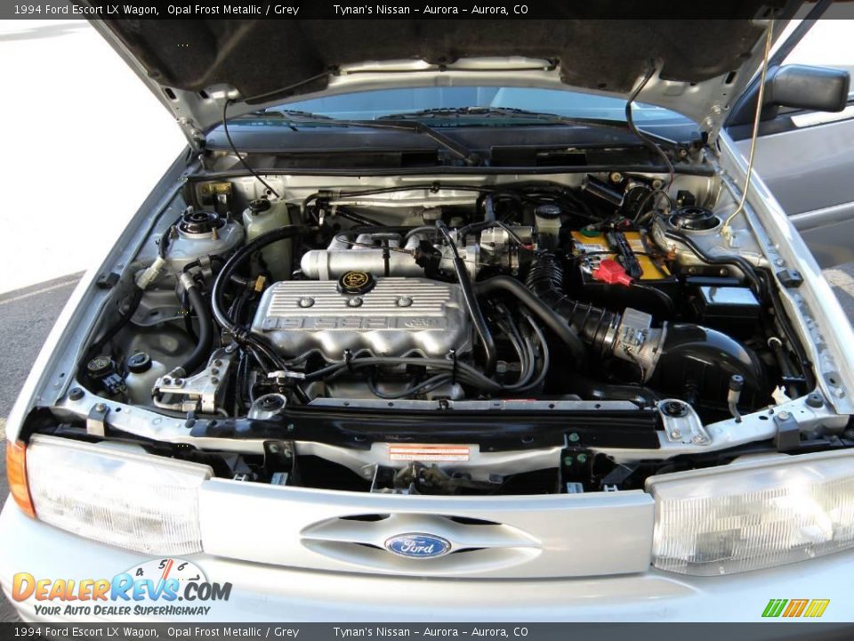 1994 Ford Escort LX Wagon Opal Frost Metallic / Grey Photo #15