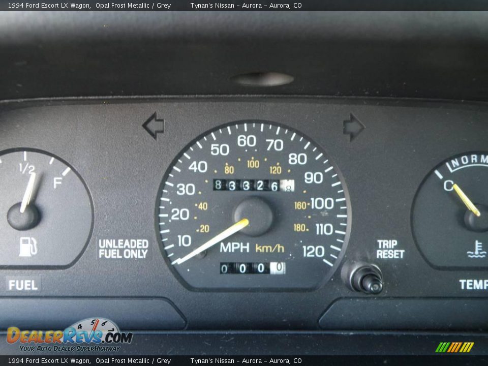1994 Ford Escort LX Wagon Opal Frost Metallic / Grey Photo #19
