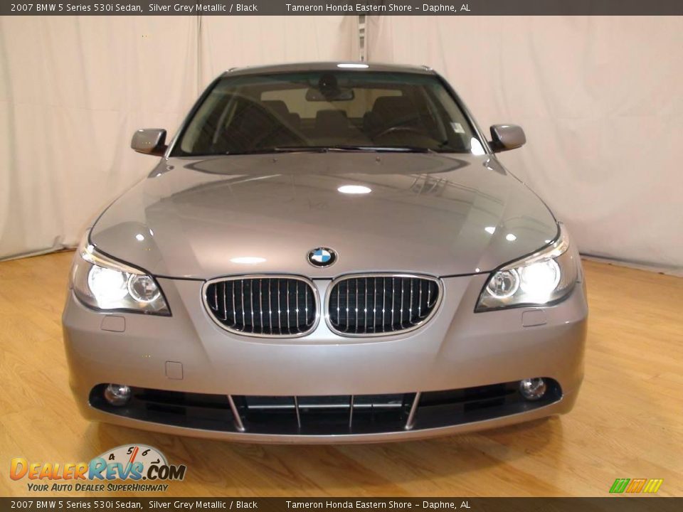2007 BMW 5 Series 530i Sedan Silver Grey Metallic / Black Photo #2