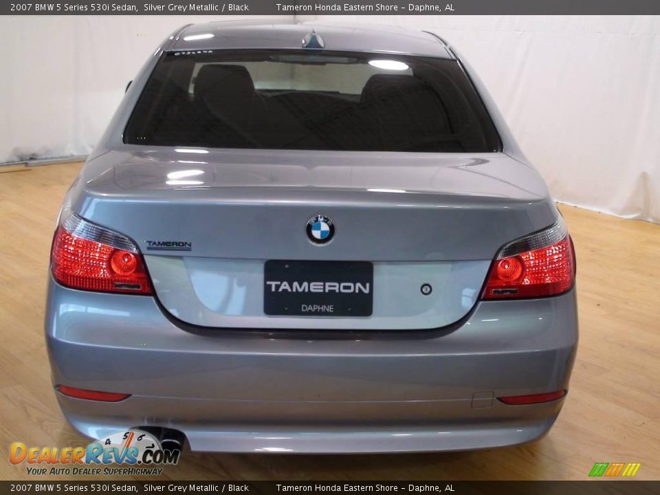 2007 BMW 5 Series 530i Sedan Silver Grey Metallic / Black Photo #5