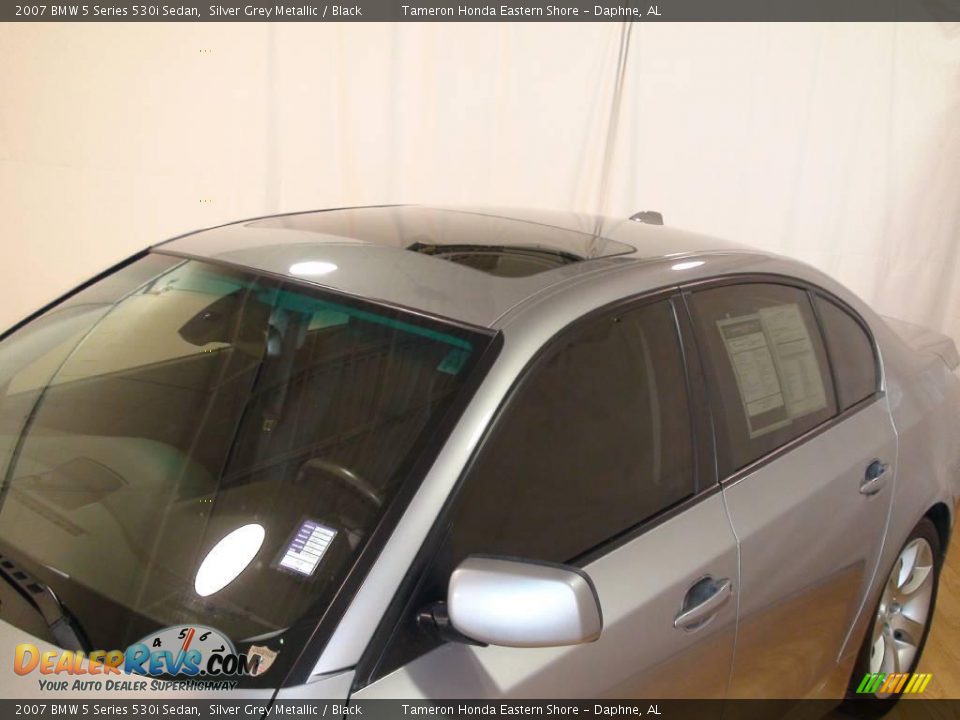 2007 BMW 5 Series 530i Sedan Silver Grey Metallic / Black Photo #8