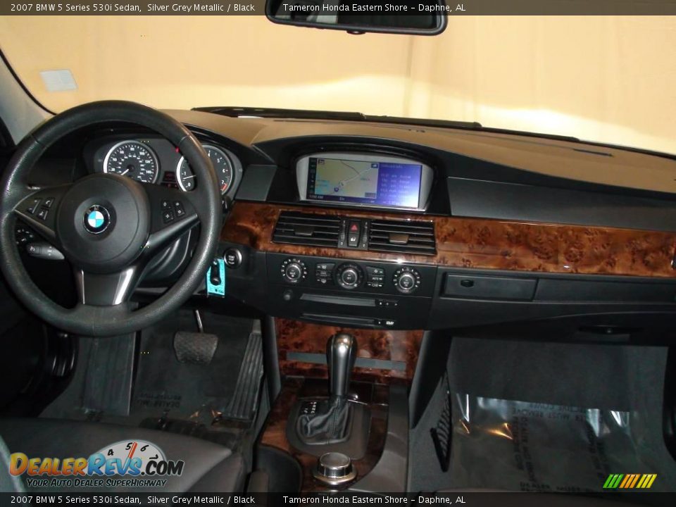 2007 BMW 5 Series 530i Sedan Silver Grey Metallic / Black Photo #11