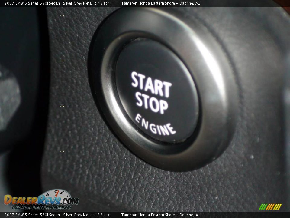 2007 BMW 5 Series 530i Sedan Silver Grey Metallic / Black Photo #12