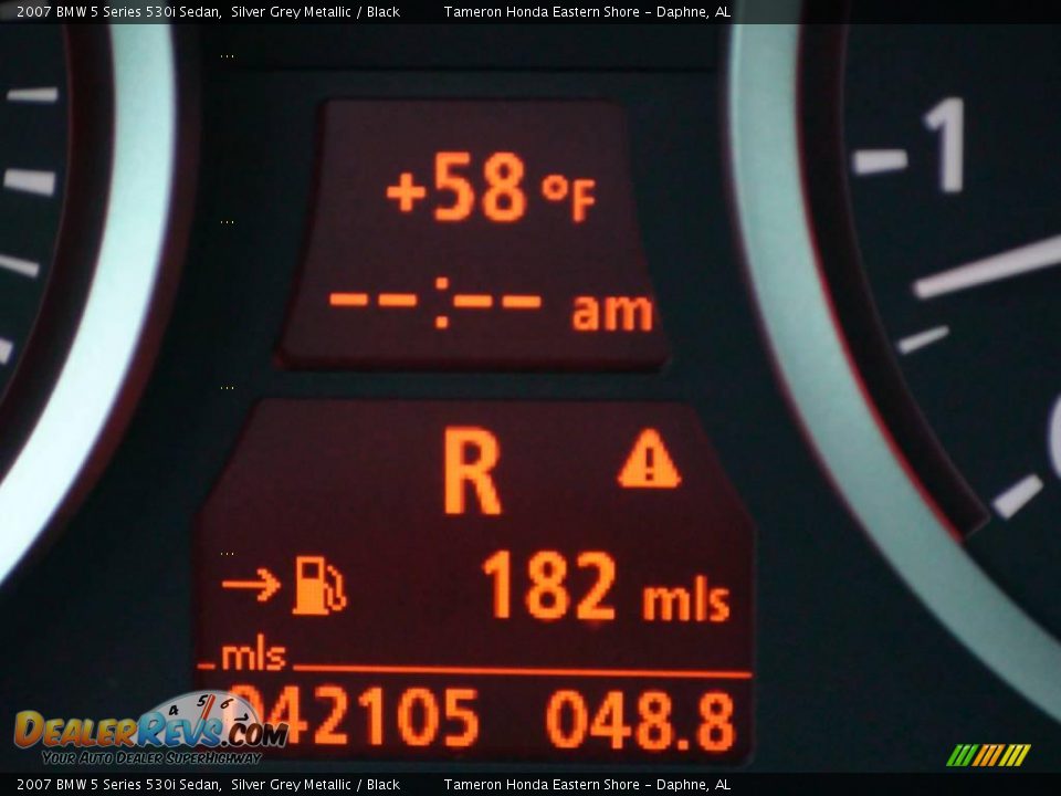 2007 BMW 5 Series 530i Sedan Silver Grey Metallic / Black Photo #15