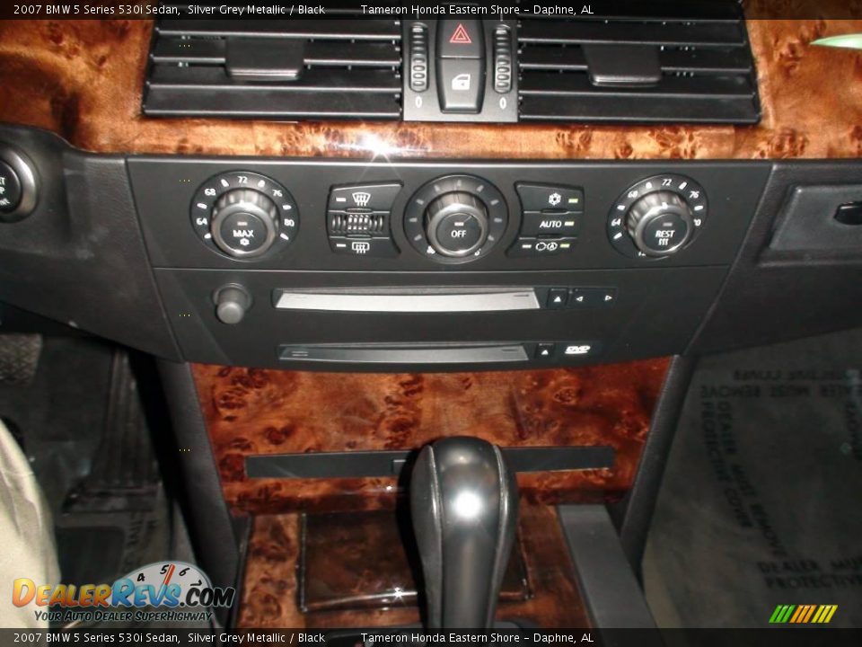 2007 BMW 5 Series 530i Sedan Silver Grey Metallic / Black Photo #19