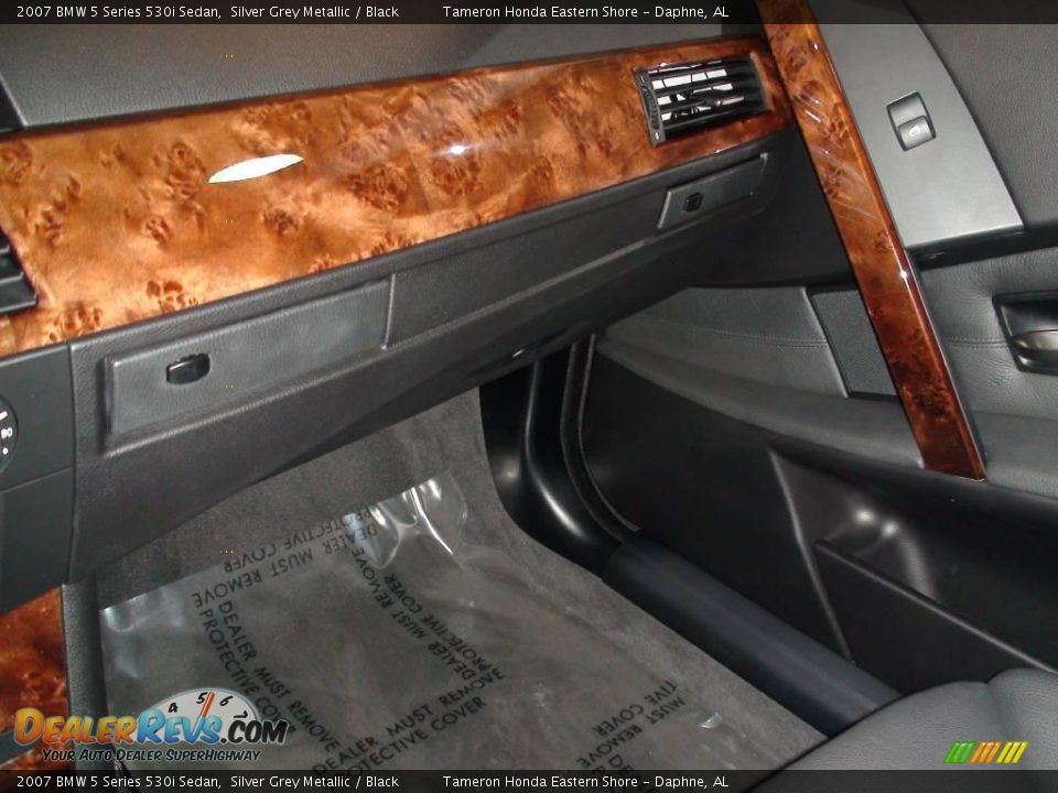 2007 BMW 5 Series 530i Sedan Silver Grey Metallic / Black Photo #21