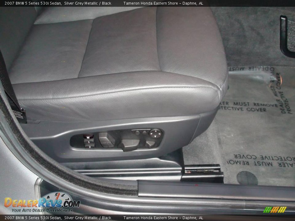 2007 BMW 5 Series 530i Sedan Silver Grey Metallic / Black Photo #23