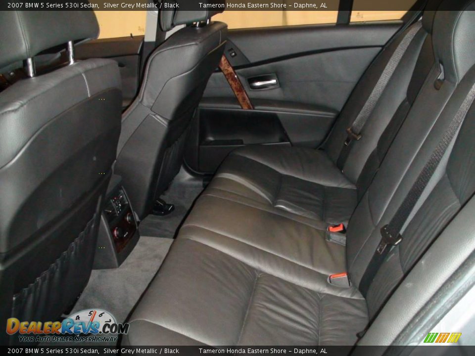 2007 BMW 5 Series 530i Sedan Silver Grey Metallic / Black Photo #24