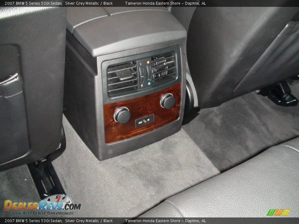 2007 BMW 5 Series 530i Sedan Silver Grey Metallic / Black Photo #25