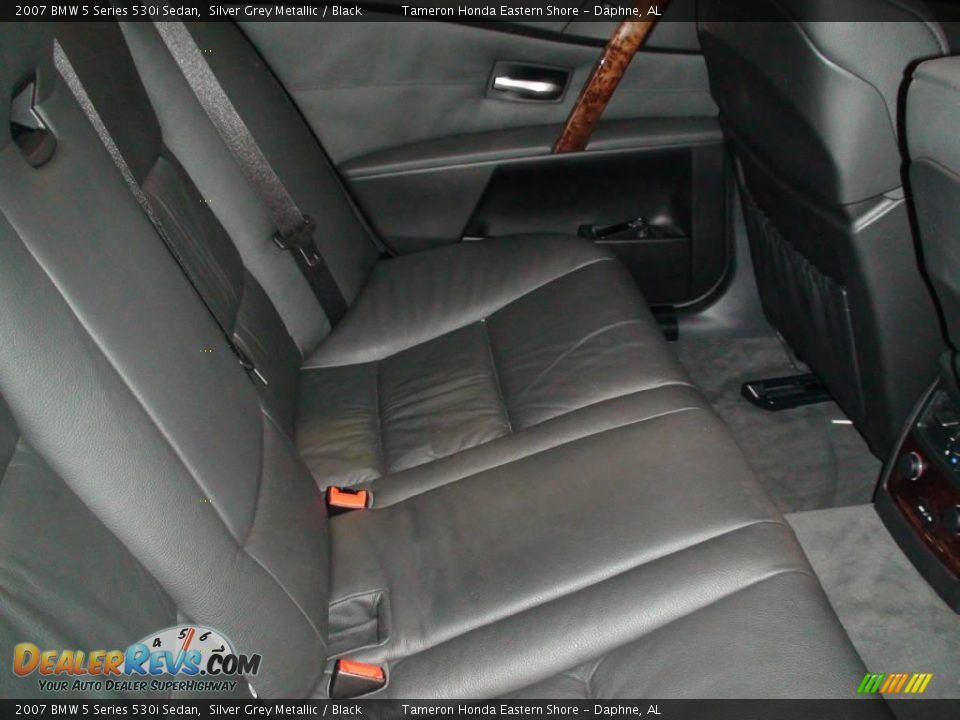 2007 BMW 5 Series 530i Sedan Silver Grey Metallic / Black Photo #26