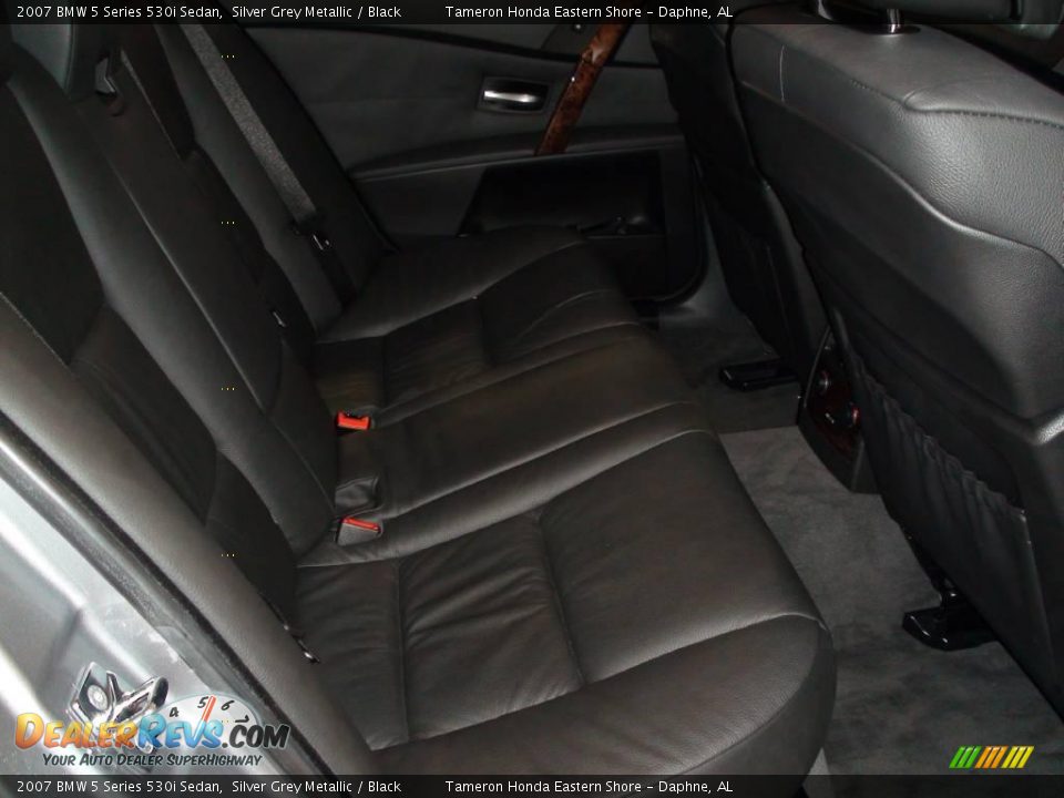 2007 BMW 5 Series 530i Sedan Silver Grey Metallic / Black Photo #27