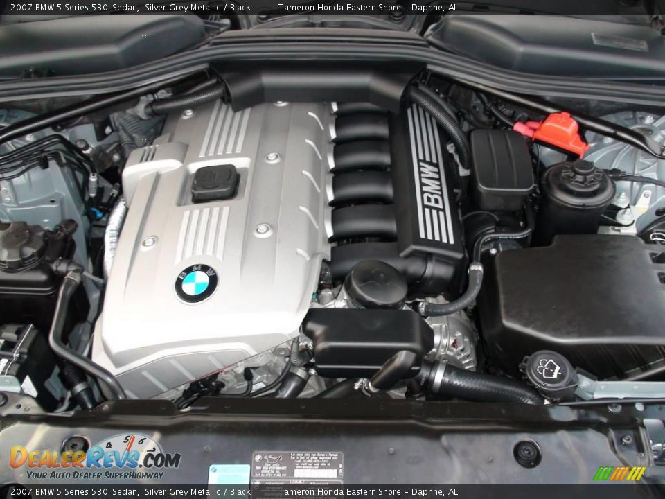 2007 BMW 5 Series 530i Sedan Silver Grey Metallic / Black Photo #29