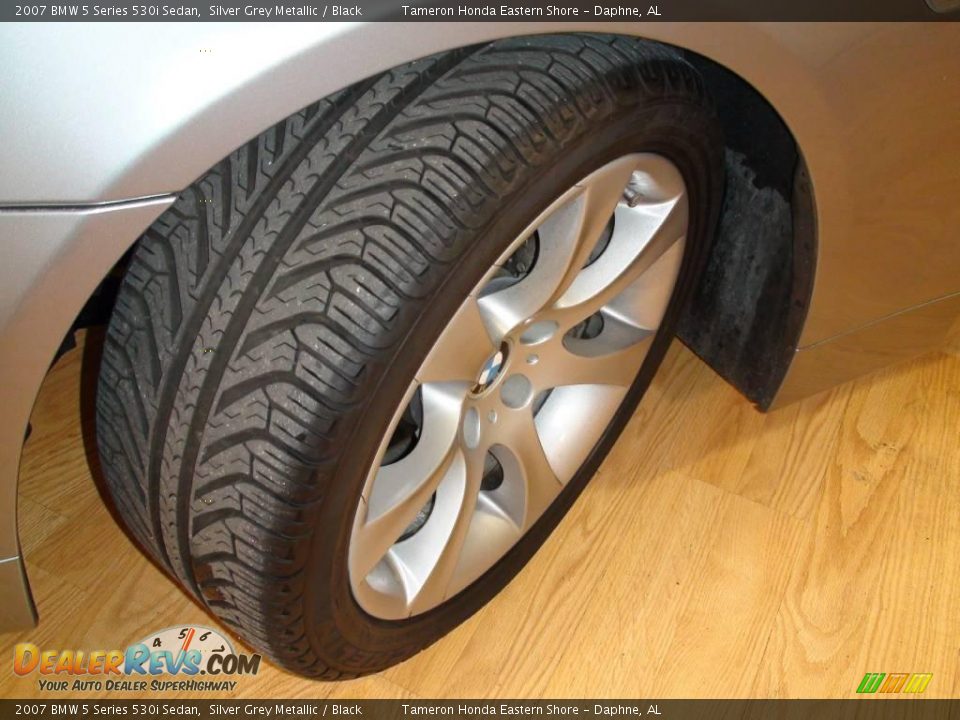 2007 BMW 5 Series 530i Sedan Silver Grey Metallic / Black Photo #30