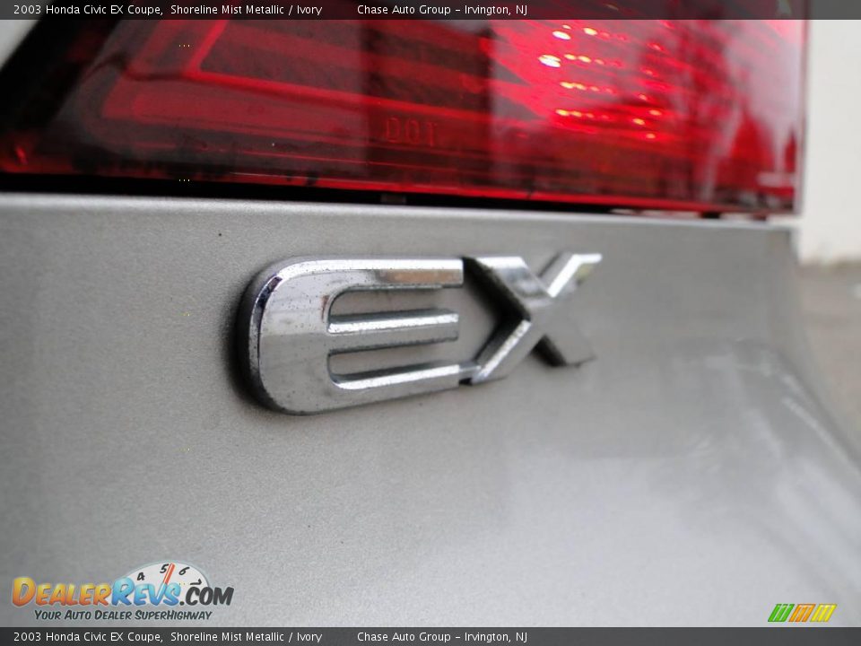 2003 Honda Civic EX Coupe Shoreline Mist Metallic / Ivory Photo #15
