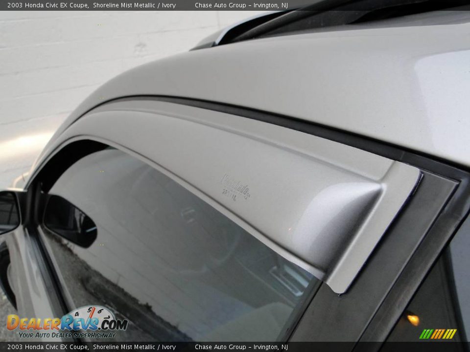 2003 Honda Civic EX Coupe Shoreline Mist Metallic / Ivory Photo #18
