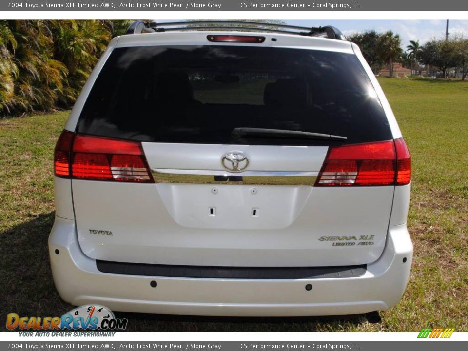 2004 Toyota Sienna XLE Limited AWD Arctic Frost White Pearl / Stone Gray Photo #11