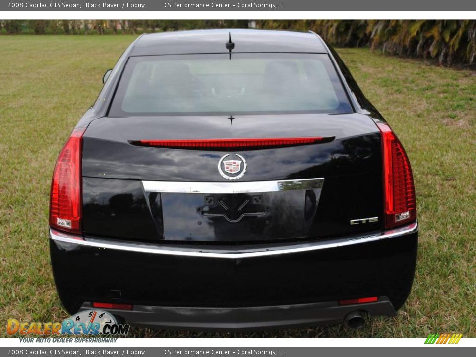 2008 Cadillac CTS Sedan Black Raven / Ebony Photo #10