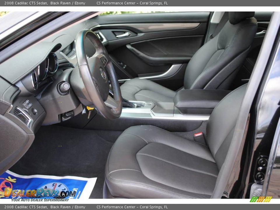 2008 Cadillac CTS Sedan Black Raven / Ebony Photo #15