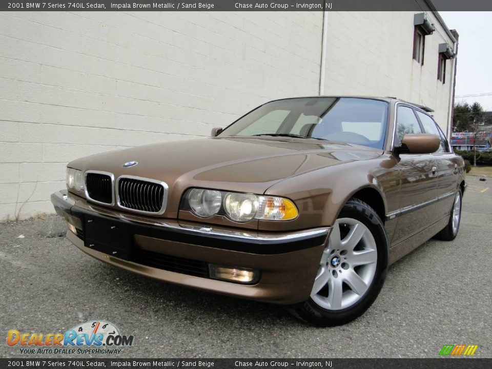 2001 BMW 7 Series 740iL Sedan Impala Brown Metallic / Sand Beige Photo #1