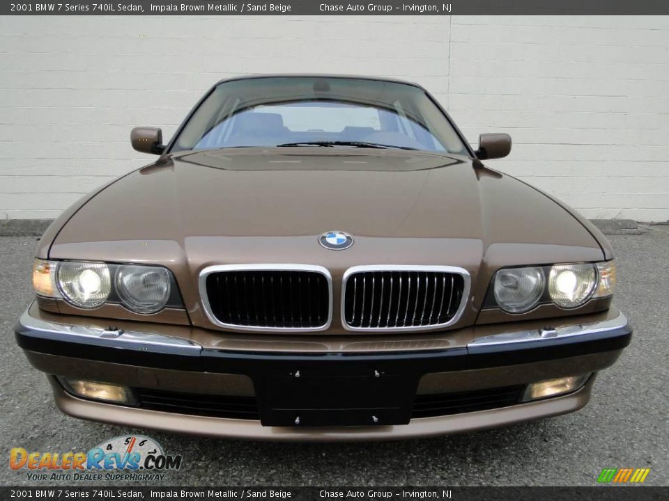 2001 BMW 7 Series 740iL Sedan Impala Brown Metallic / Sand Beige Photo #4