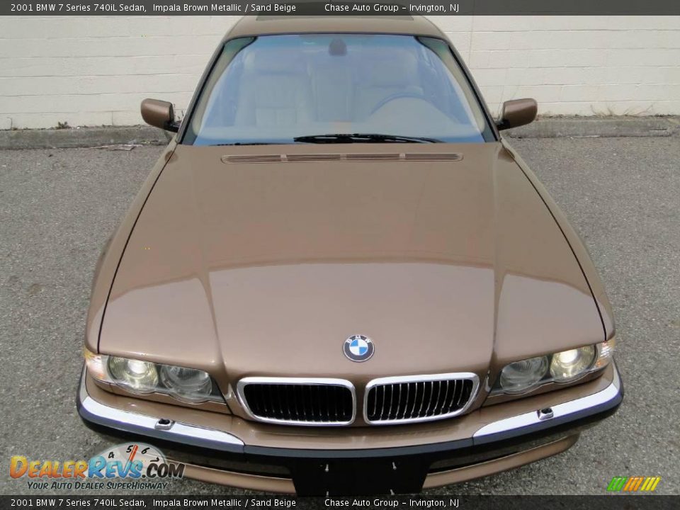 2001 BMW 7 Series 740iL Sedan Impala Brown Metallic / Sand Beige Photo #5