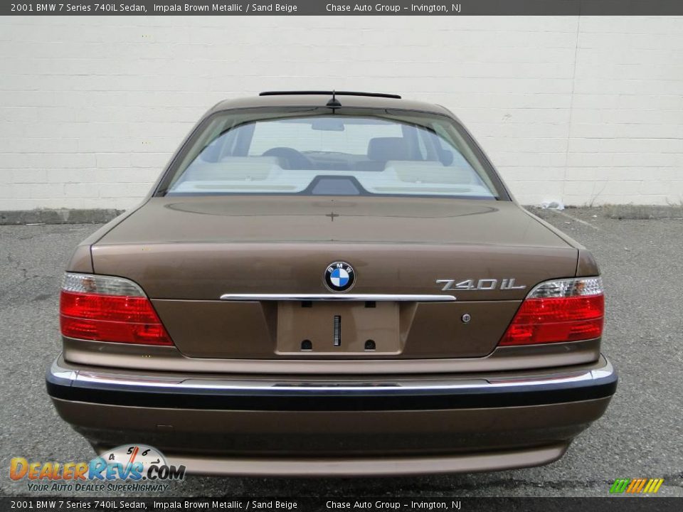 2001 BMW 7 Series 740iL Sedan Impala Brown Metallic / Sand Beige Photo #8