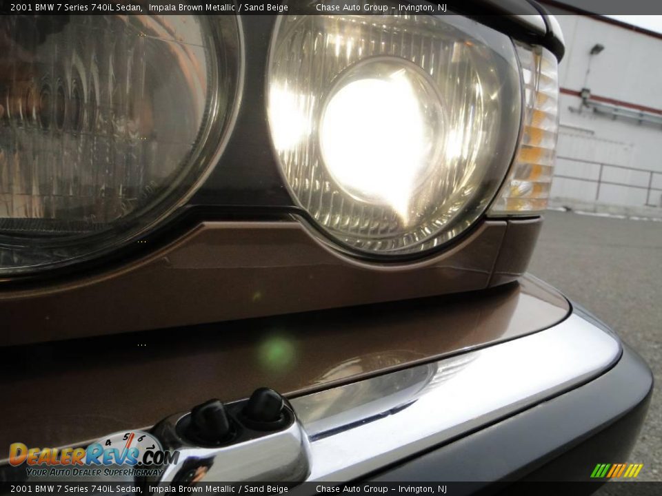 2001 BMW 7 Series 740iL Sedan Impala Brown Metallic / Sand Beige Photo #14