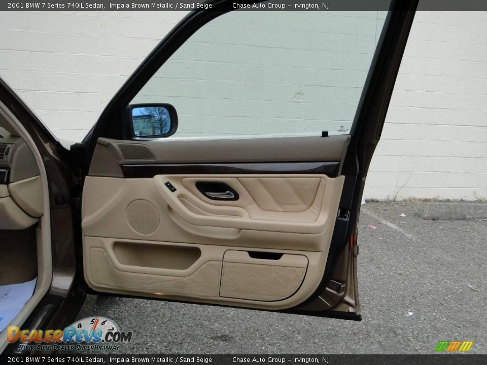 2001 BMW 7 Series 740iL Sedan Impala Brown Metallic / Sand Beige Photo #21