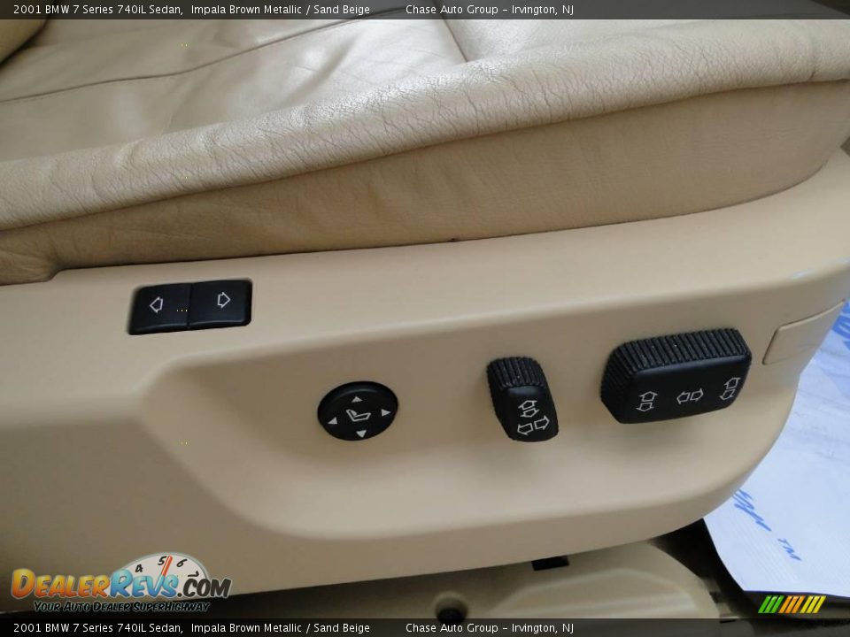 2001 BMW 7 Series 740iL Sedan Impala Brown Metallic / Sand Beige Photo #24