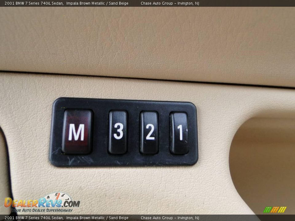 2001 BMW 7 Series 740iL Sedan Impala Brown Metallic / Sand Beige Photo #29