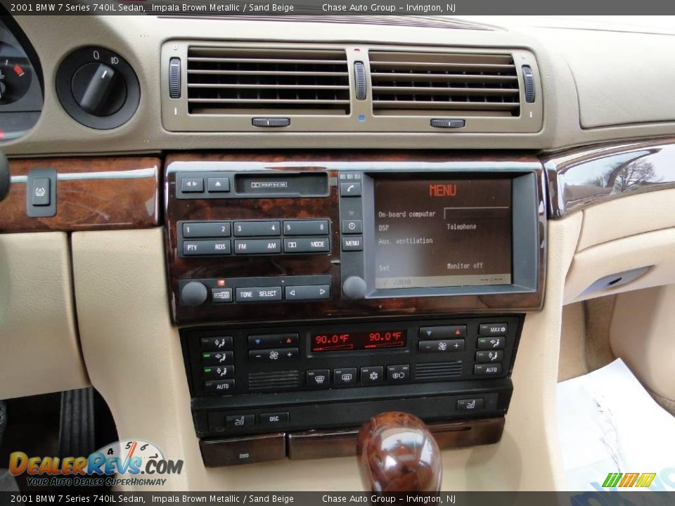 2001 BMW 7 Series 740iL Sedan Impala Brown Metallic / Sand Beige Photo #32